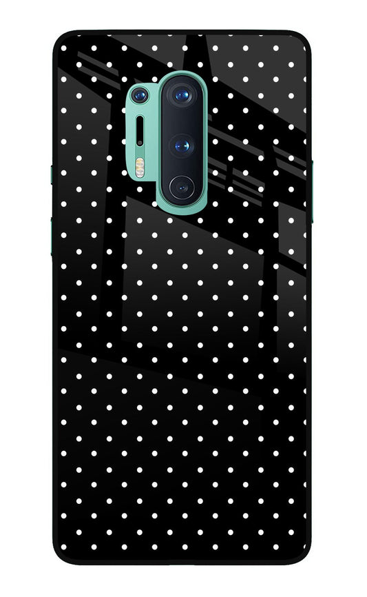 White Dots Oneplus 8 Pro Glass Case