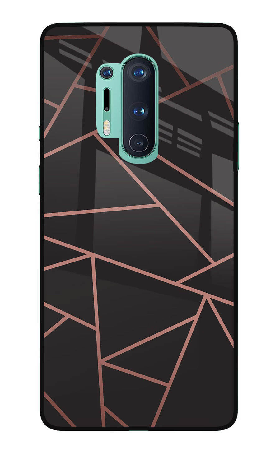 Geometric Pattern Oneplus 8 Pro Back Cover, Glass case