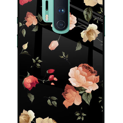 Flowers Oneplus 8 Pro Glass Case