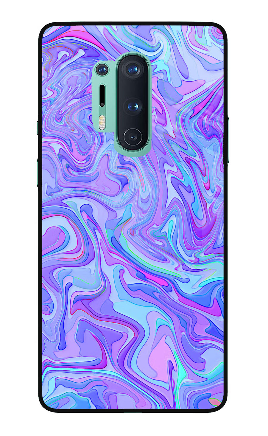 Glitter Oneplus 8 Pro Back Cover, Glass case