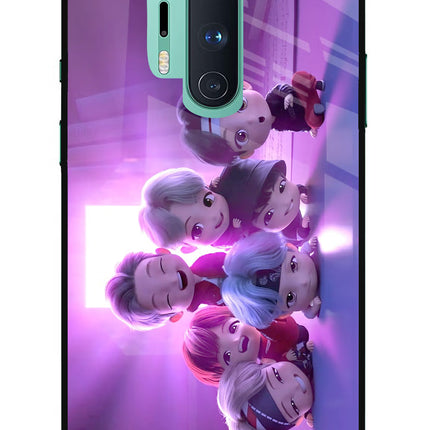 BTS Chibi Oneplus 8 Pro Glass Case