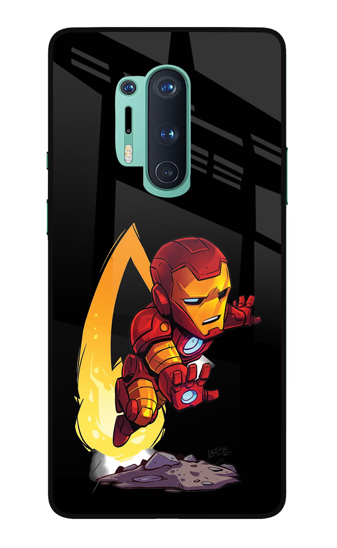IronMan Oneplus 8 Pro Glass Case Back Cover by Casekaro