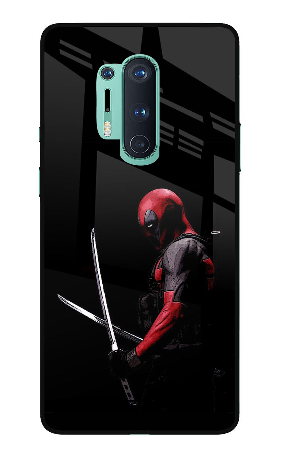 Deadpool Oneplus 8 Pro Back Cover, Glass case