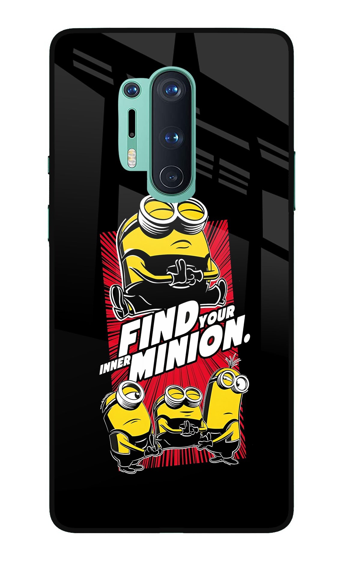 Find your inner Minion Oneplus 8 Pro Glass Case