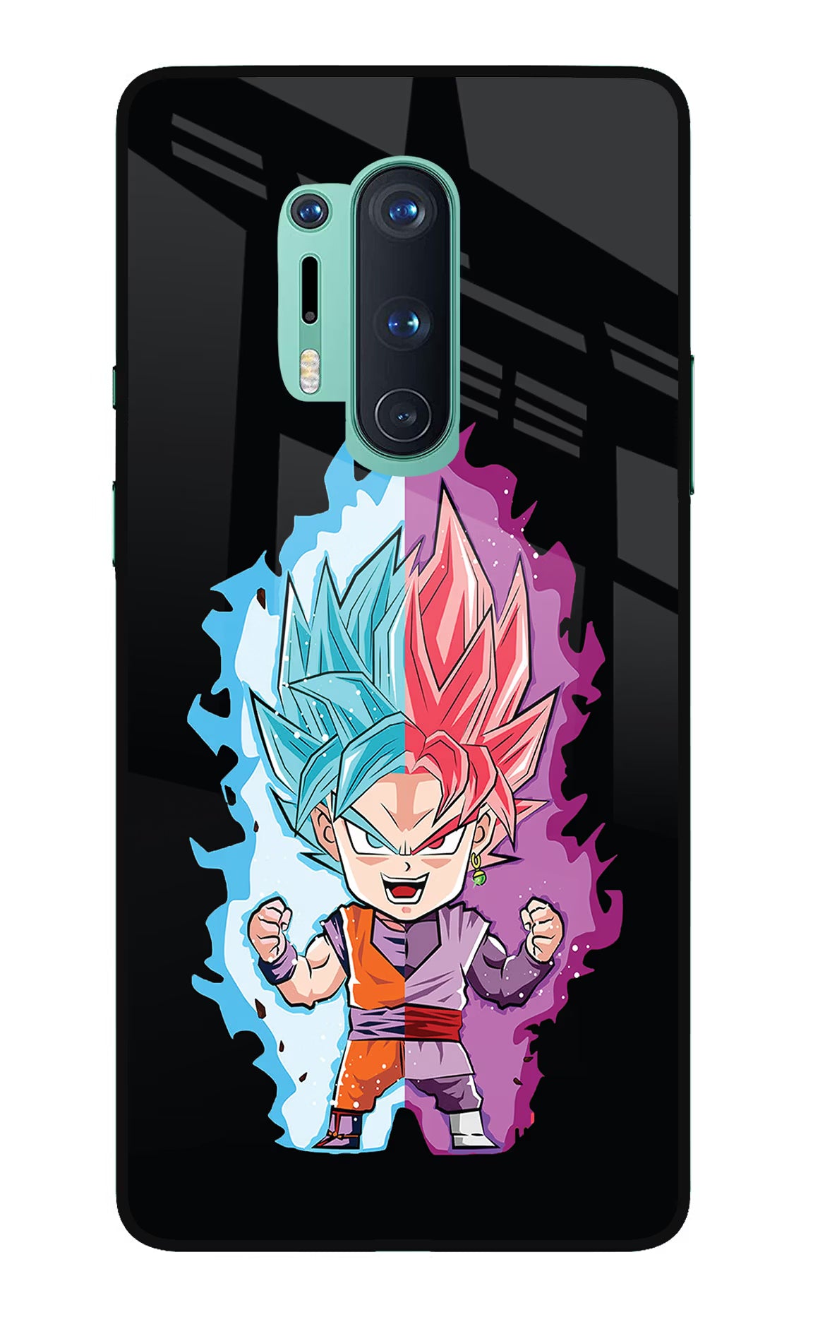 Chota Goku Oneplus 8 Pro Glass Case Back Cover by Casekaro