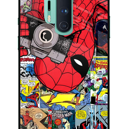 Spider Man Oneplus 8 Pro Glass Case