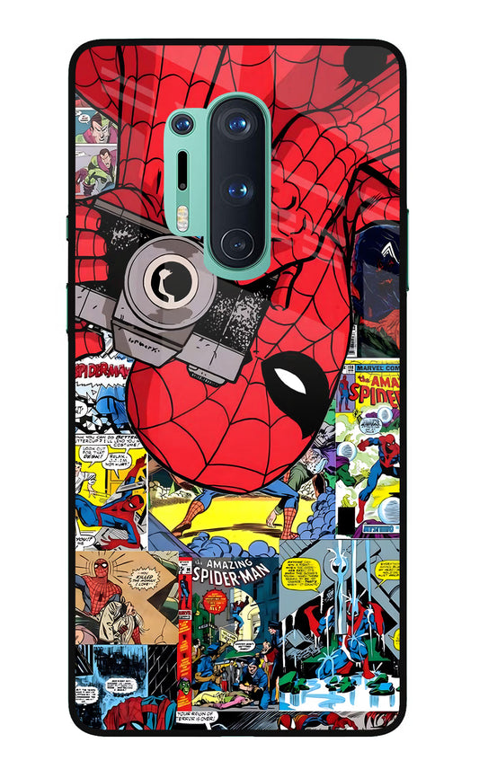 Spider Man Oneplus 8 Pro Glass Case