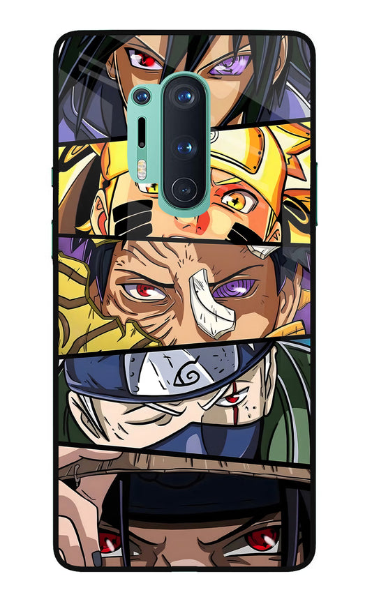 Naruto Character Oneplus 8 Pro Glass Case