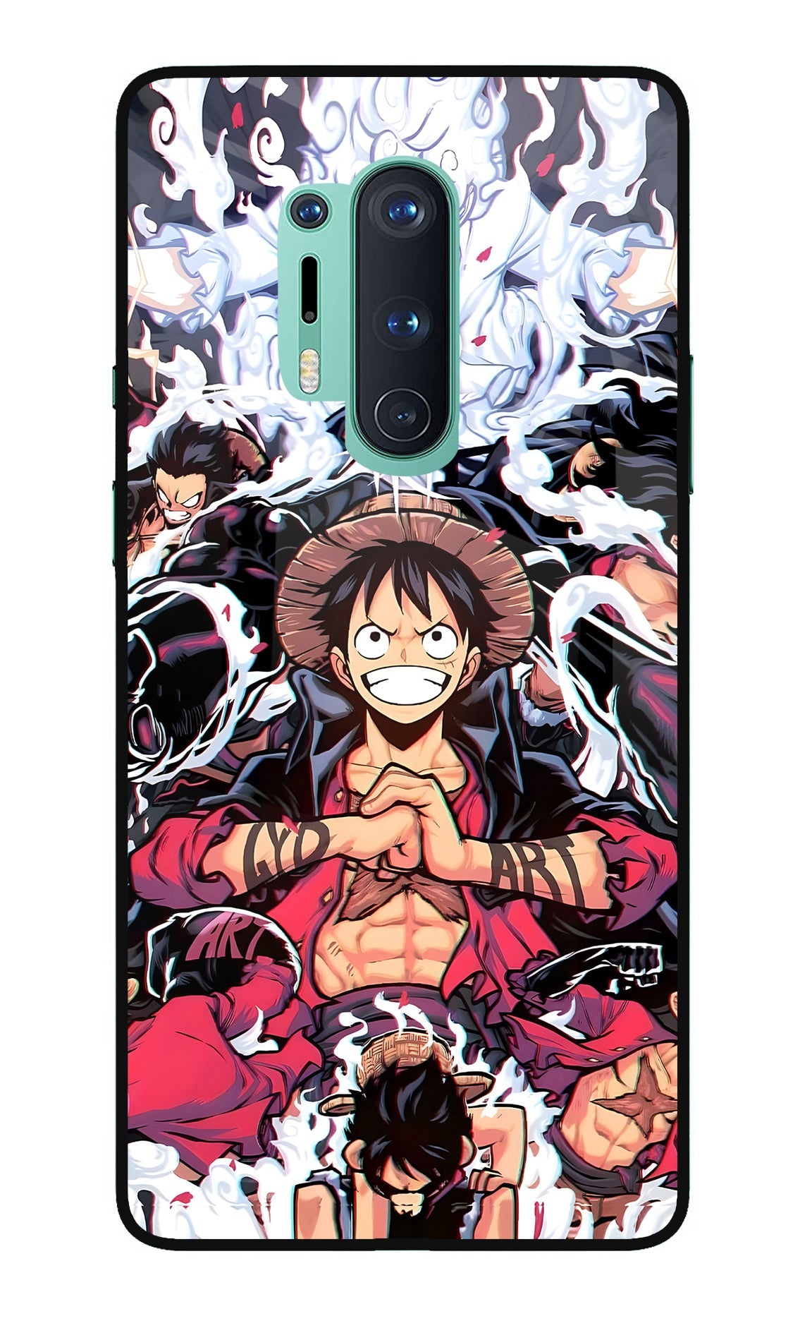 One Piece Anime Oneplus 8 Pro Glass Case