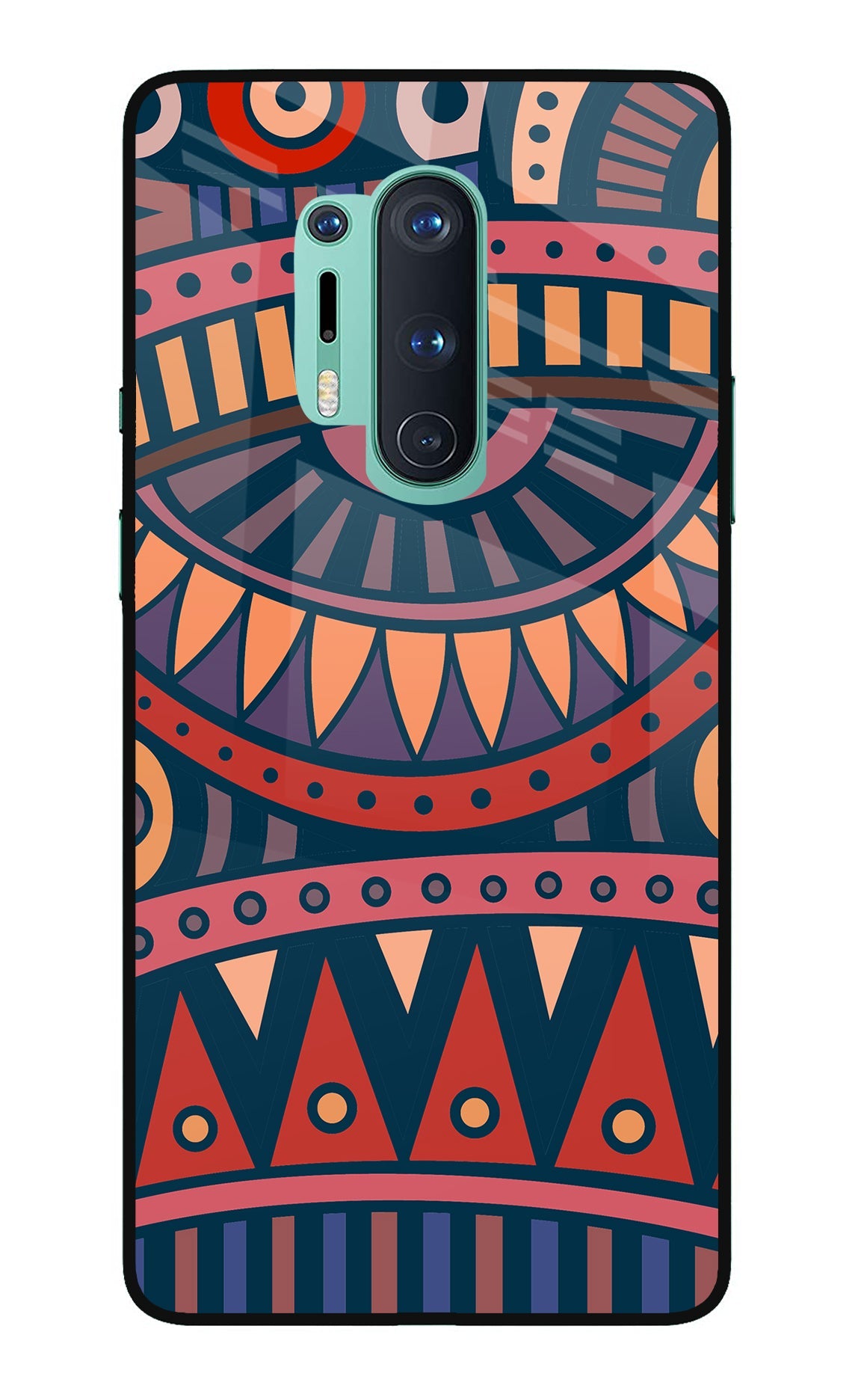 African Culture Design Oneplus 8 Pro Glass Case