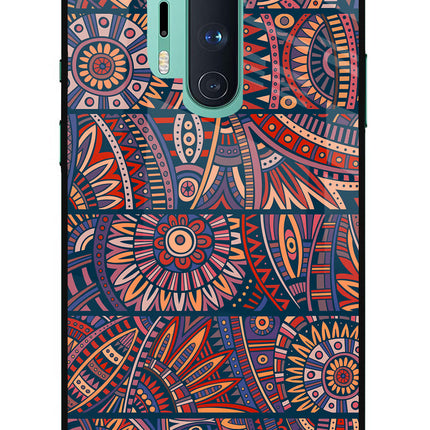 African Culture Design Oneplus 8 Pro Glass Case