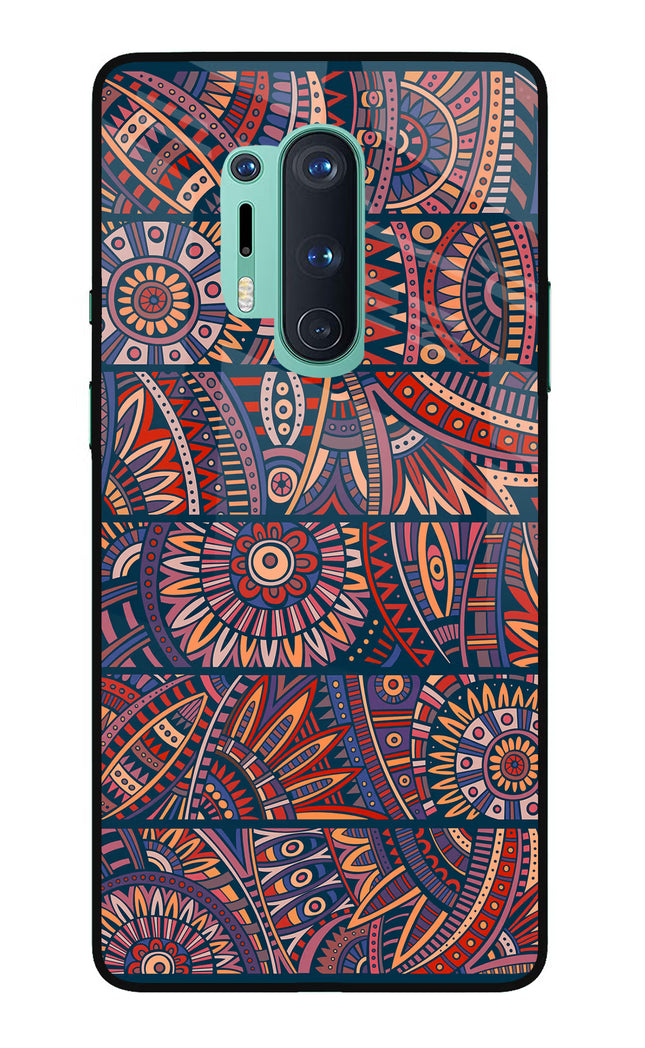 African Culture Design Oneplus 8 Pro Glass Case