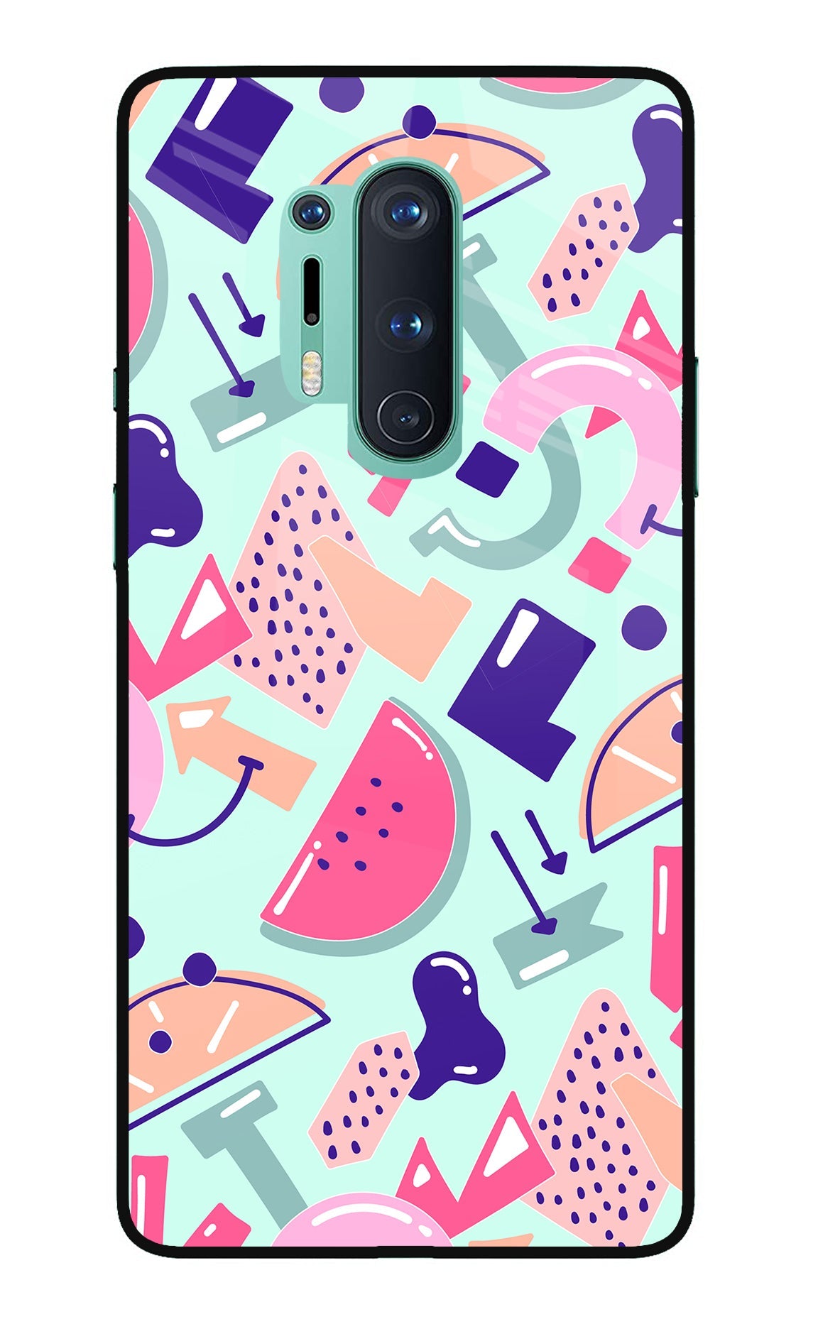 Doodle Pattern Oneplus 8 Pro Back Cover