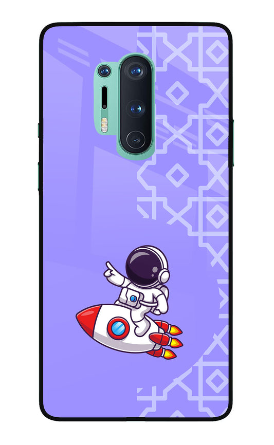 Cute Astronaut Oneplus 8 Pro Glass Case