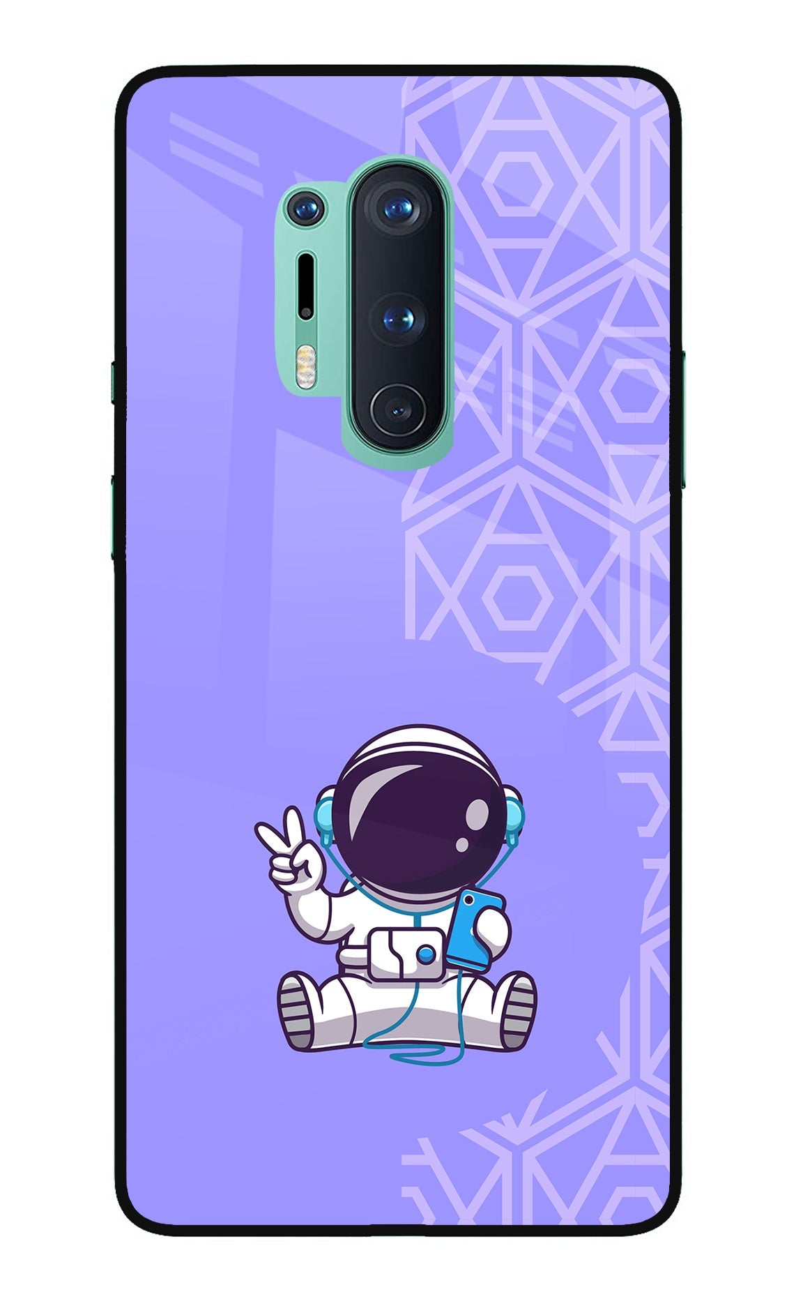 Cute Astronaut Chilling Oneplus 8 Pro Back Cover