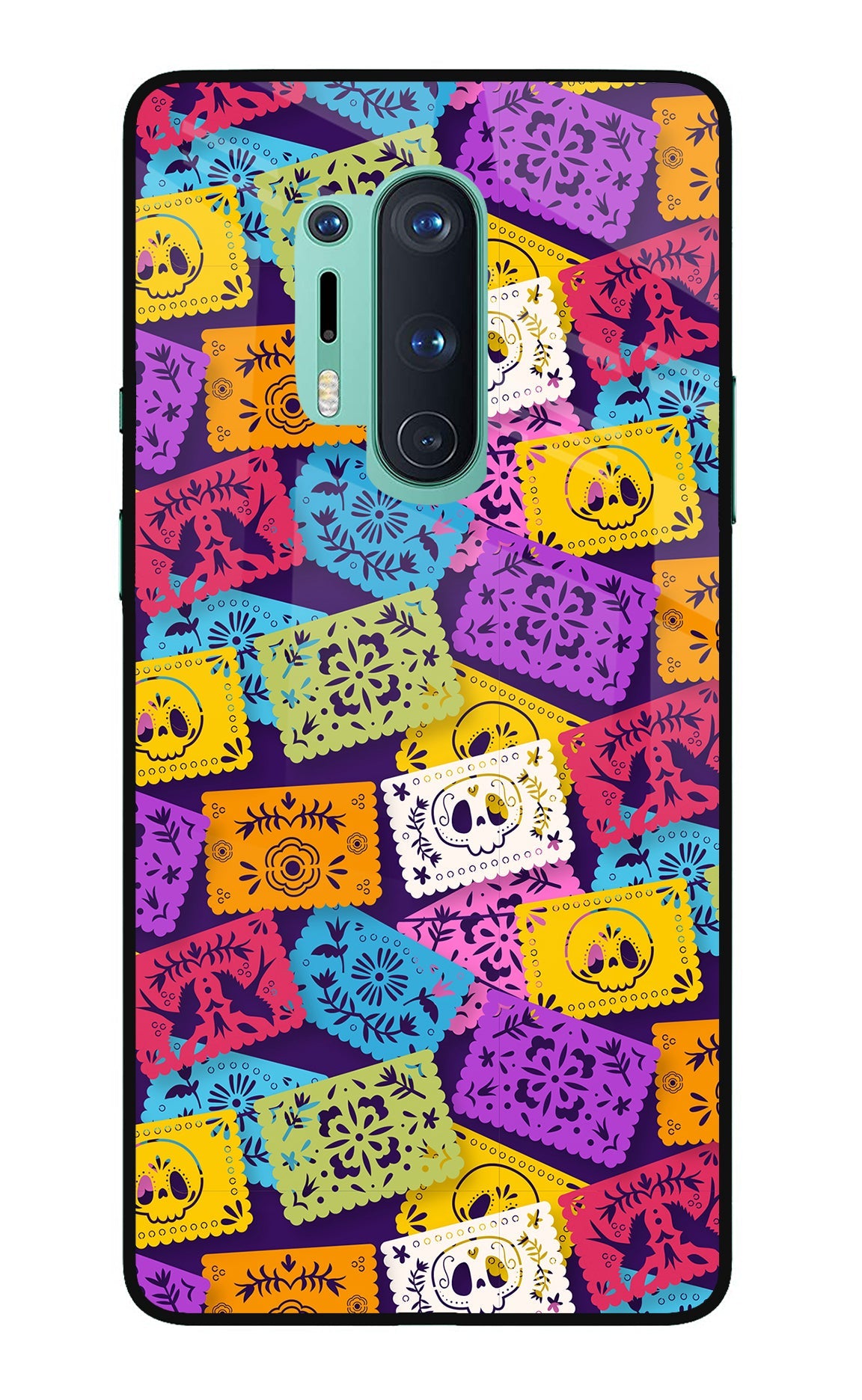 Mexican Pattern Oneplus 8 Pro Glass Case