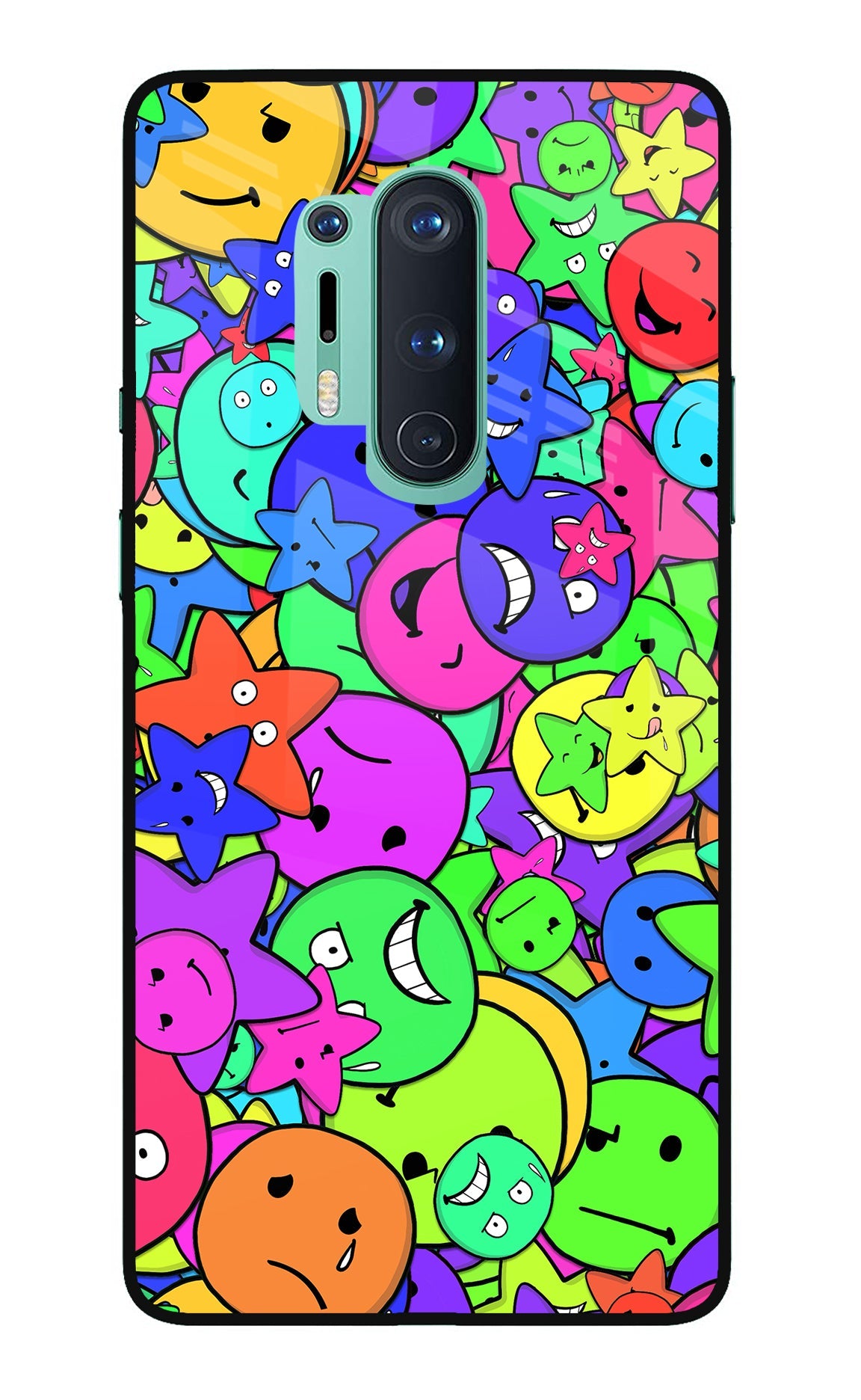 Fun Doodle Oneplus 8 Pro Glass Case