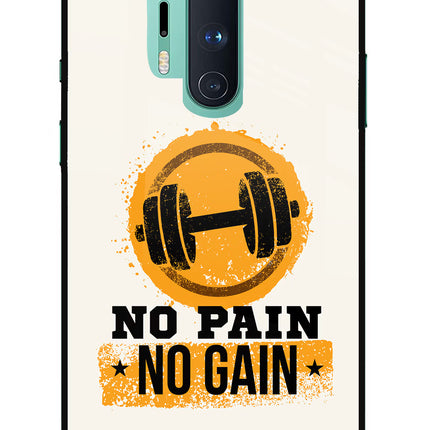 No Pain No Gain Oneplus 8 Pro Glass Case