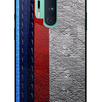 BMW Stripes Oneplus 8 Pro Glass Case