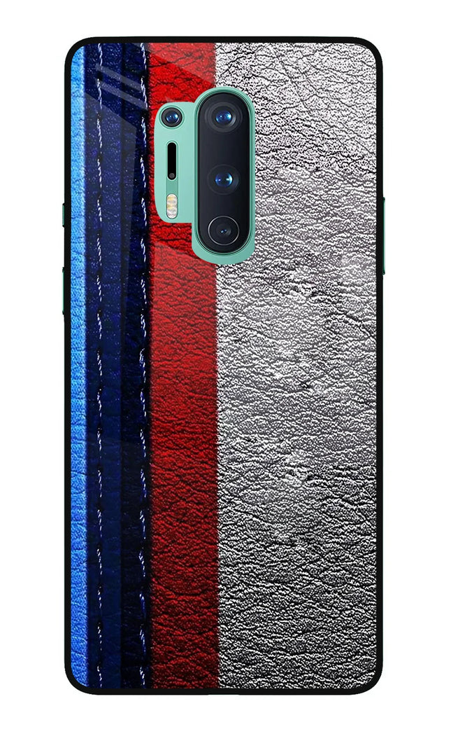 BMW Stripes Oneplus 8 Pro Glass Case