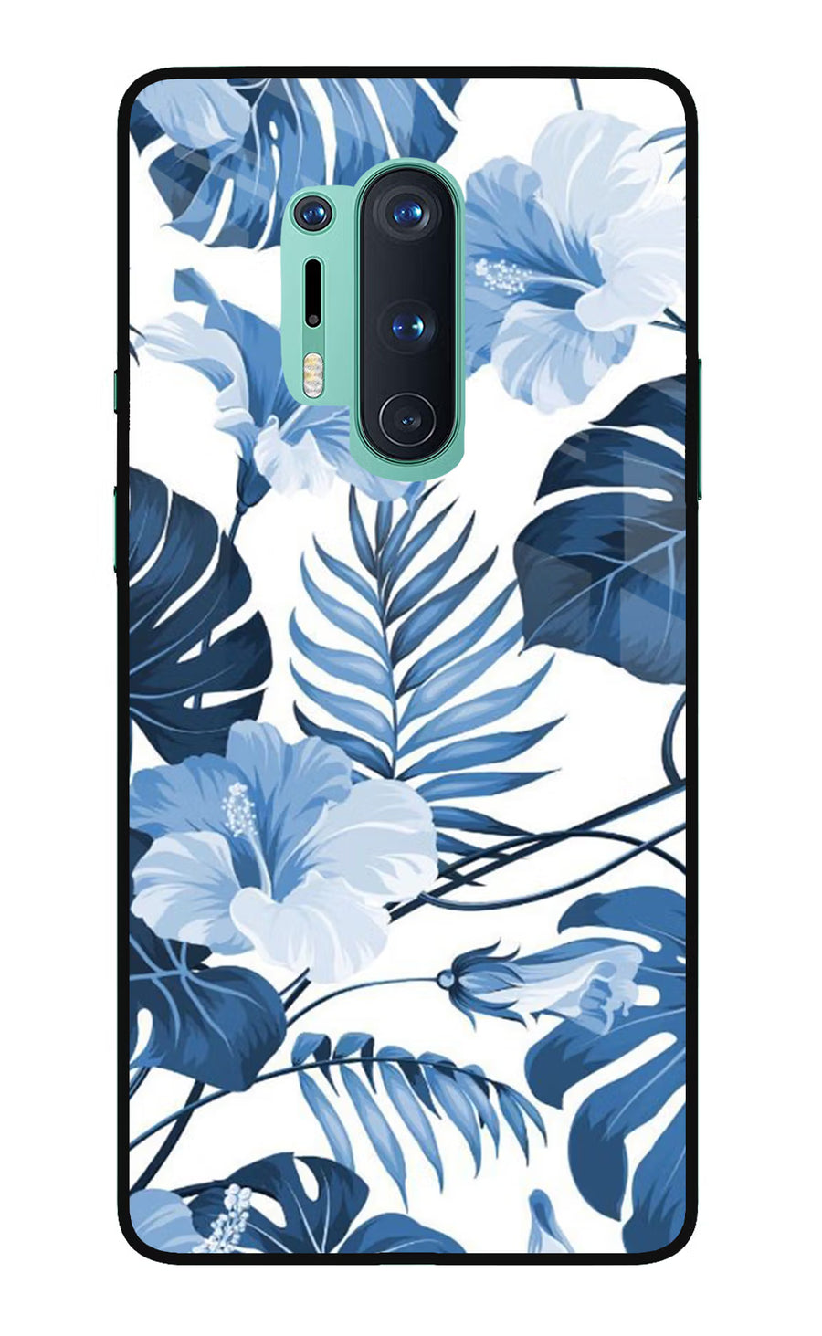 Fabric Art Oneplus 8 Pro Back Cover, Glass case