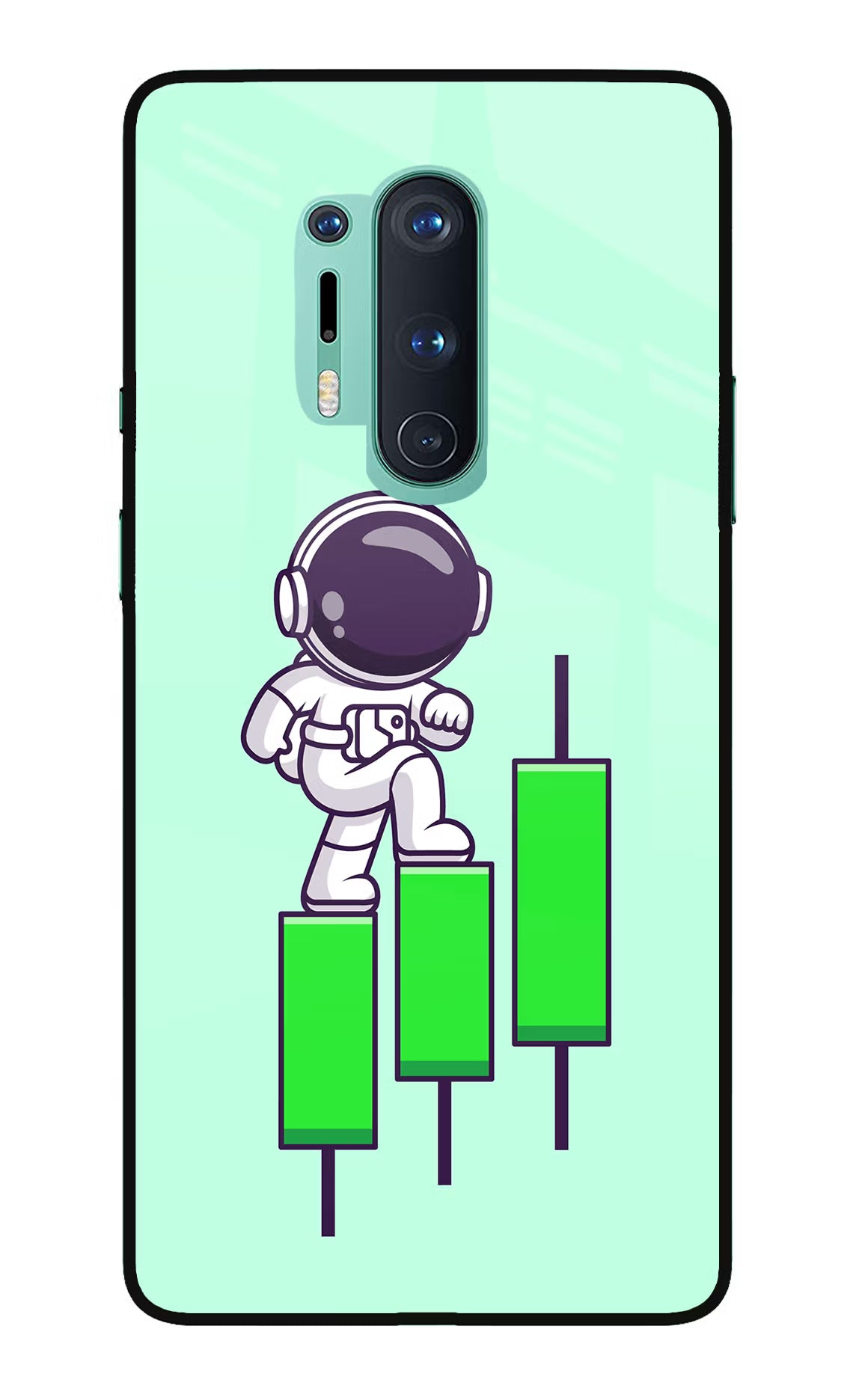 Astronaut Trader Oneplus 8 Pro Glass Case