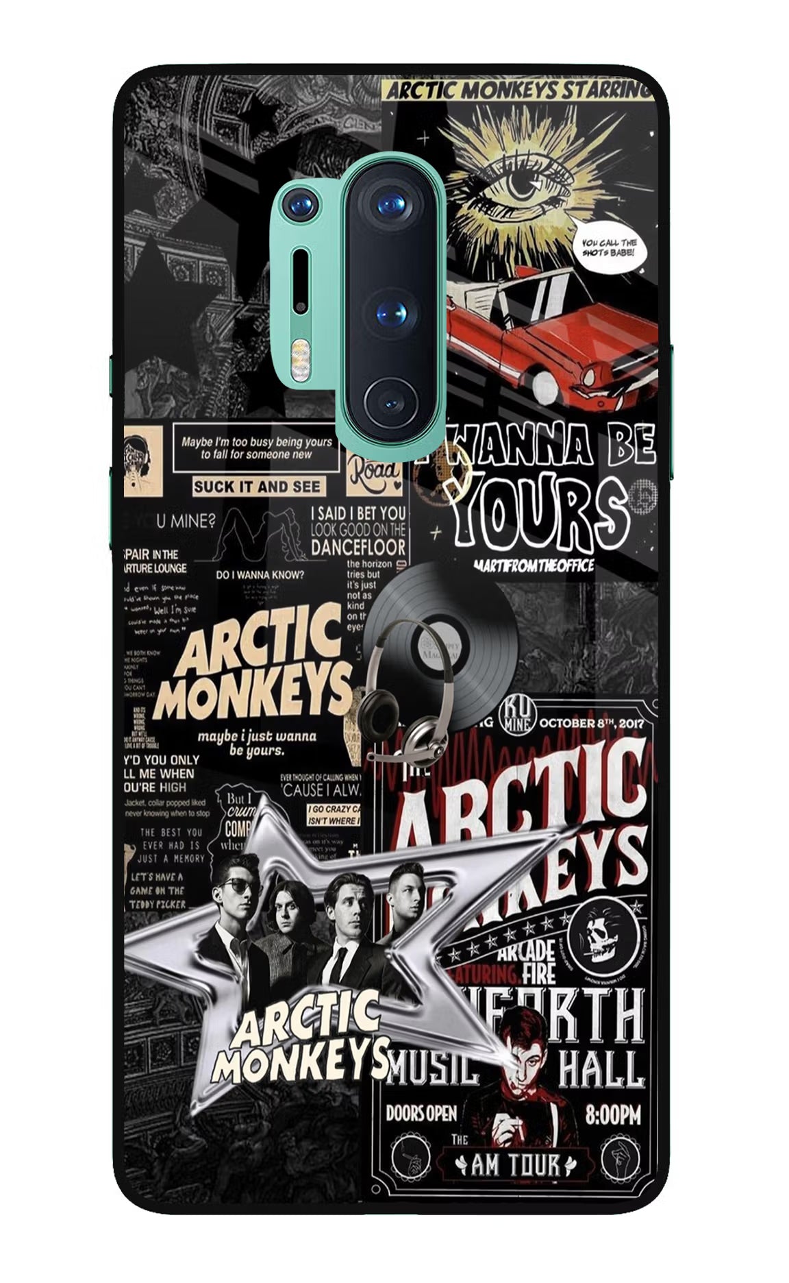 Arctic Monkeys Oneplus 8 Pro Glass Case Back Cover by Casekaro