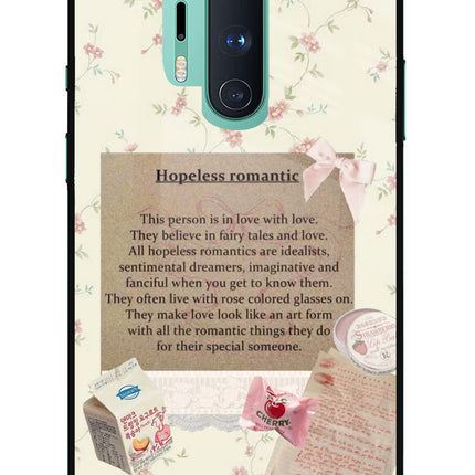Hopeless Romantic Oneplus 8 Pro Glass Case