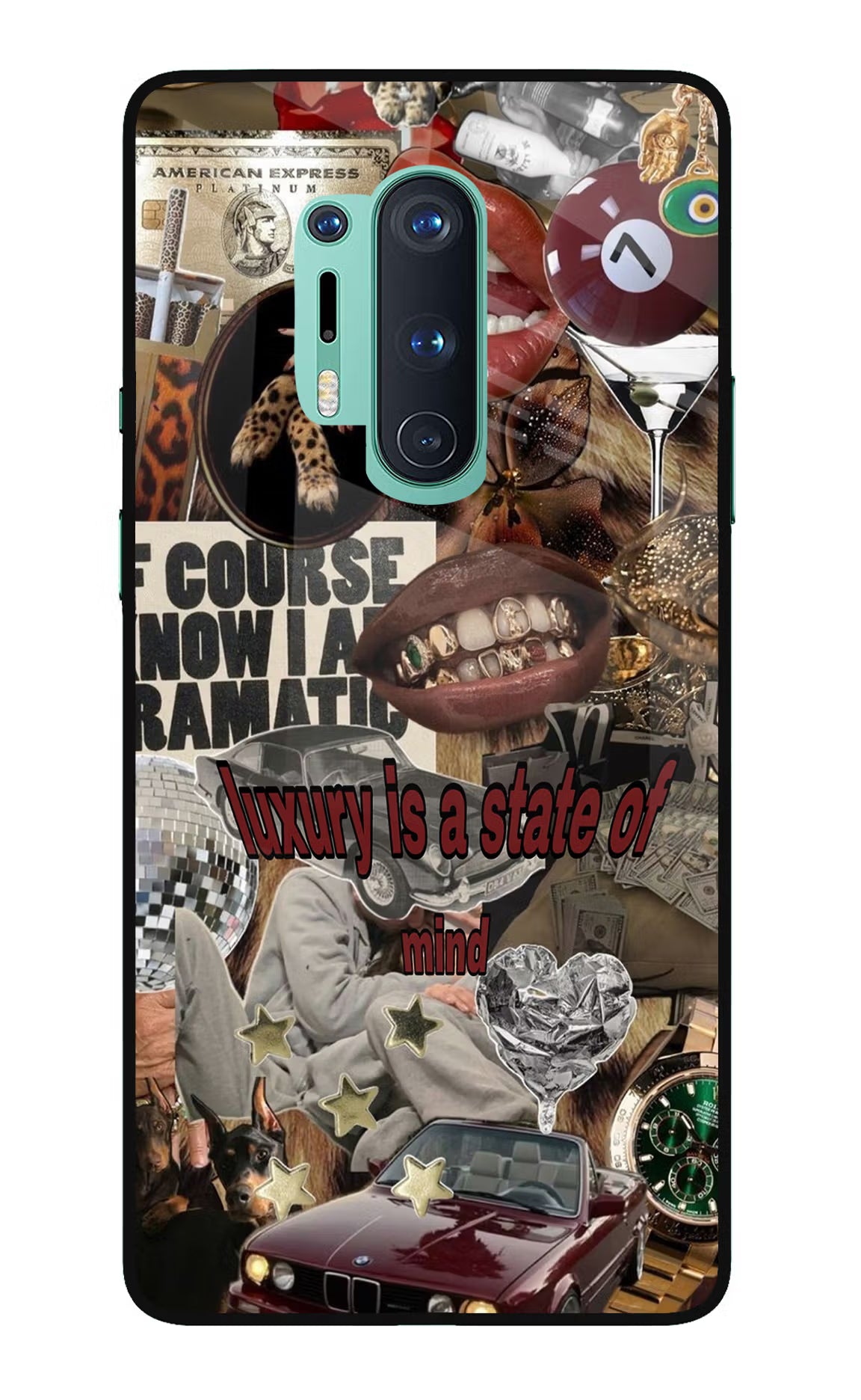 Luxury Oneplus 8 Pro Glass Case Back Cover by Casekaro