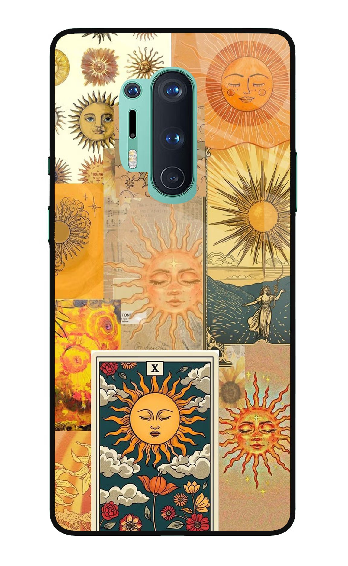Sun Oneplus 8 Pro Glass Case Back Cover by Casekaro
