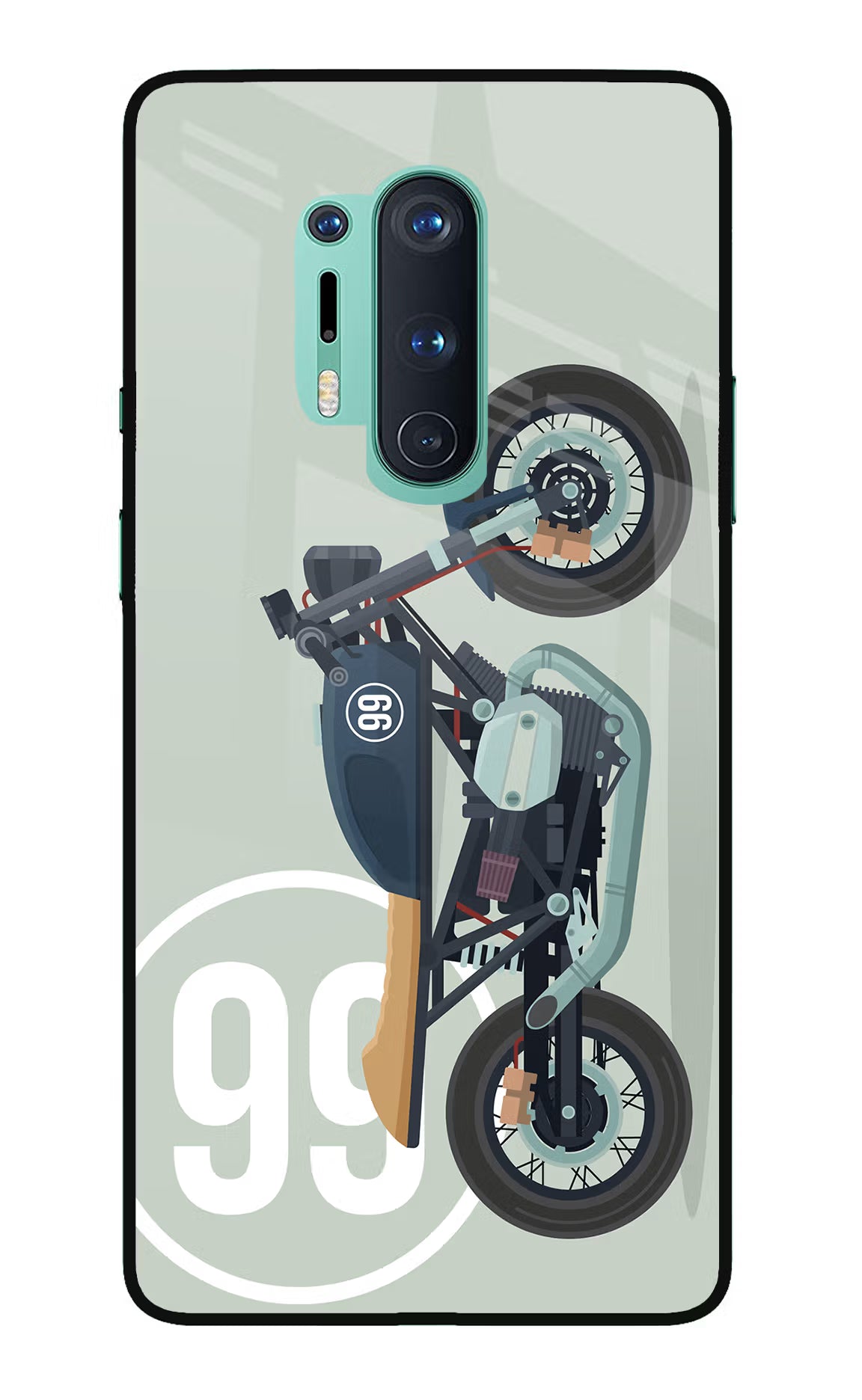 Classic Cafe Racer 99 Oneplus 8 Pro Glass Case