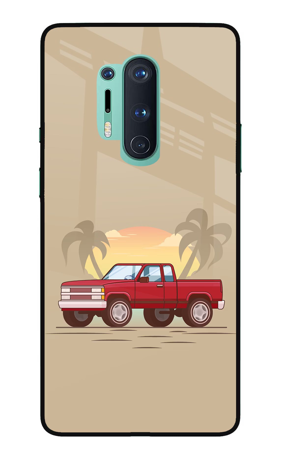 Desert Classic Drive Oneplus 8 Pro Glass Case