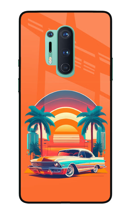 Palm Drive 80s Oneplus 8 Pro Glass Case