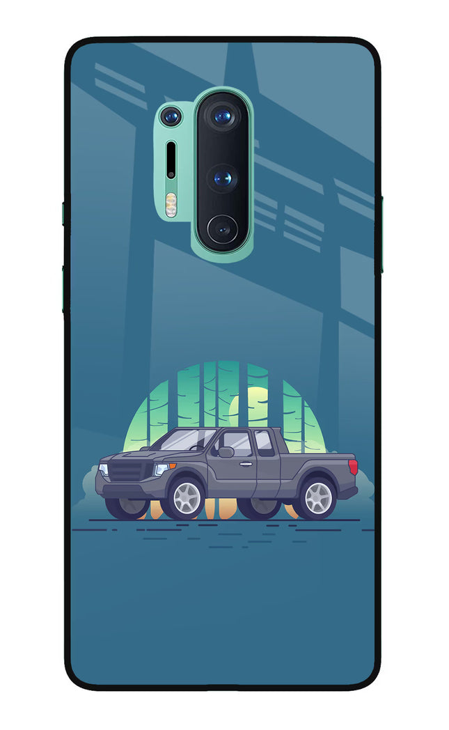 Retro Garage Vibe Oneplus 8 Pro Glass Case
