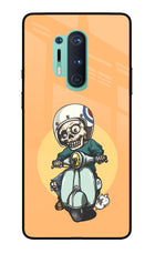 Undead Biker Oneplus 8 Pro Glass Case Back Cover by Casekaro