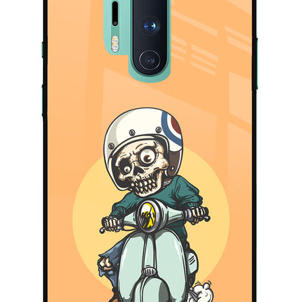 Undead Biker Oneplus 8 Pro Glass Case