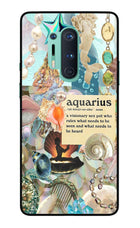 Aquarius Zodiac Oneplus 8 Pro Glass Case