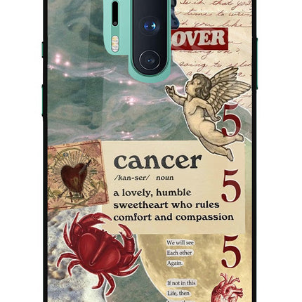 Cancer Zodiac Oneplus 8 Pro Glass Case