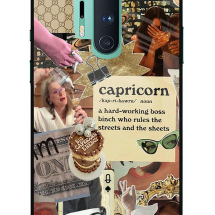 Capricorn Zodiac Oneplus 8 Pro Glass Case