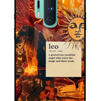 Leo Zodiac Oneplus 8 Pro Glass Case