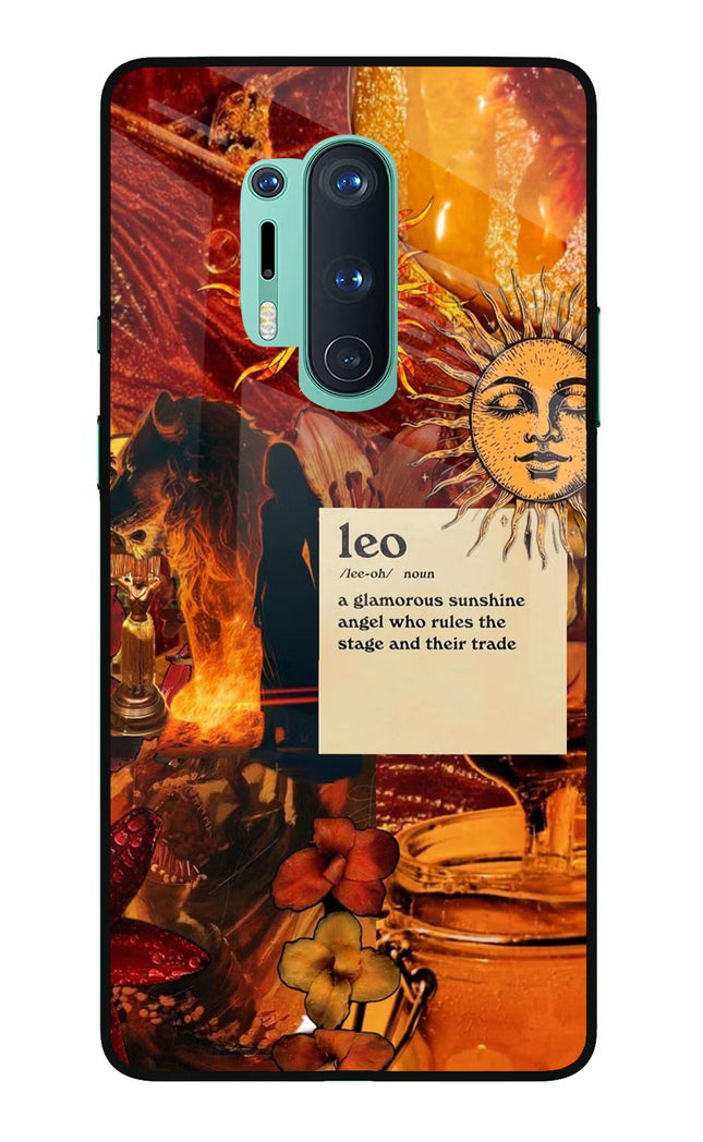 Leo Zodiac Oneplus 8 Pro Glass Case