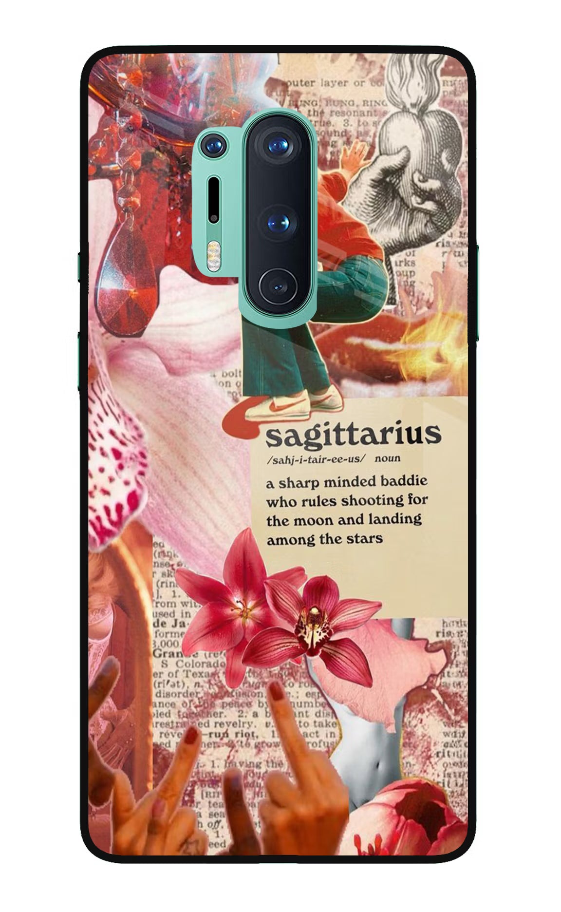 Sagittarius Zodiac Oneplus 8 Pro Glass Case Back Cover by Casekaro