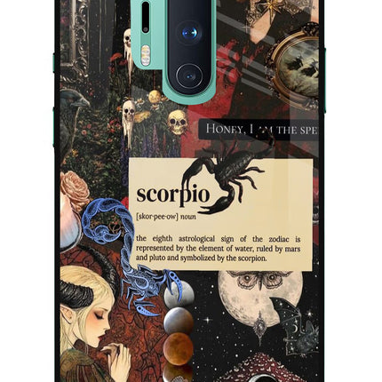 Scorpio Zodiac Oneplus 8 Pro Glass Case
