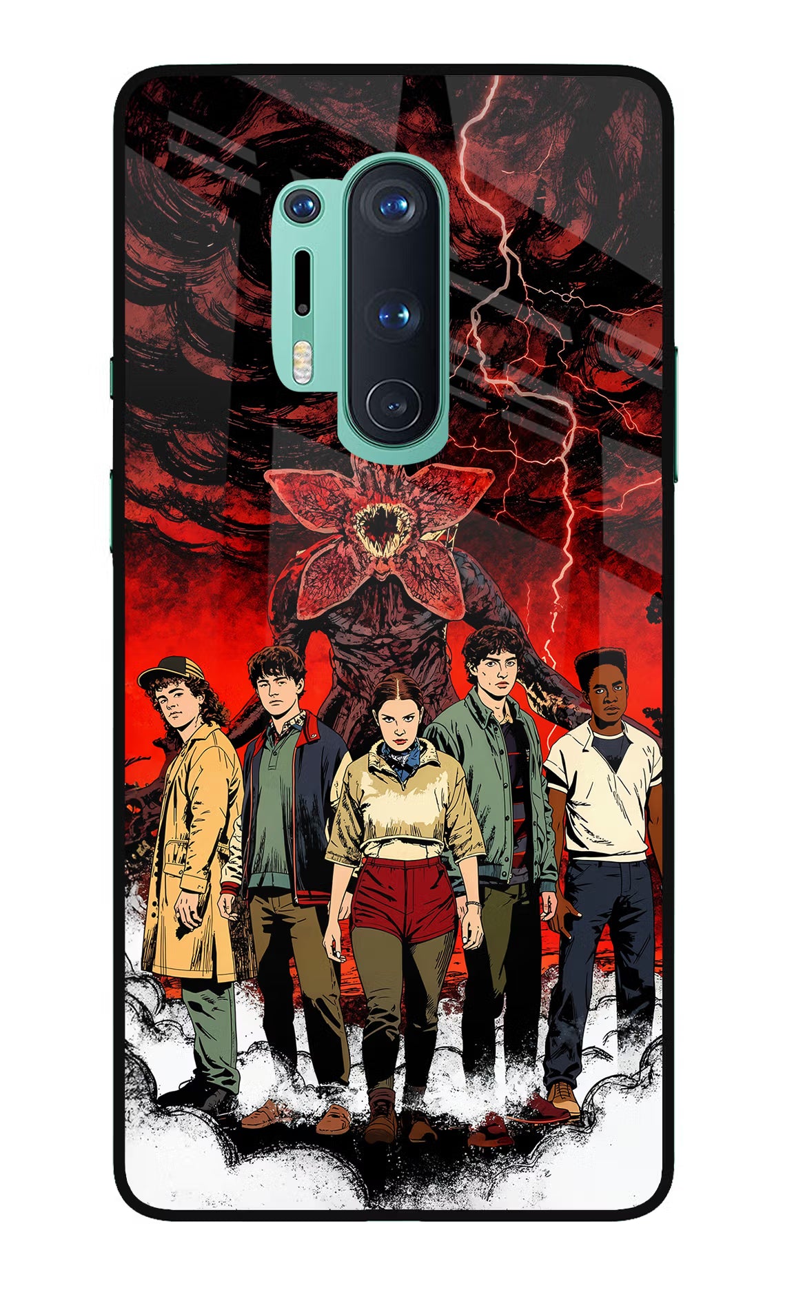 Ordinary Things Characters Oneplus 8 Pro Glass Case Back Cover by Casekaro