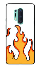 Fired Up – White Oneplus 8 Pro Glass Case