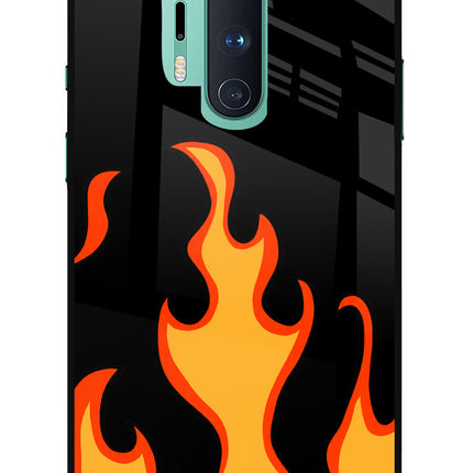 Fired Up – Black Oneplus 8 Pro Glass Case