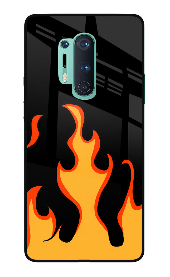 Fired Up – Black Oneplus 8 Pro Glass Case