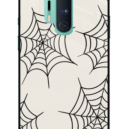 Spider Web Oneplus 8 Pro Glass Case