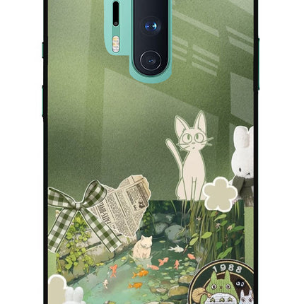 Aesthetic anime Oneplus 8 Pro Glass Case