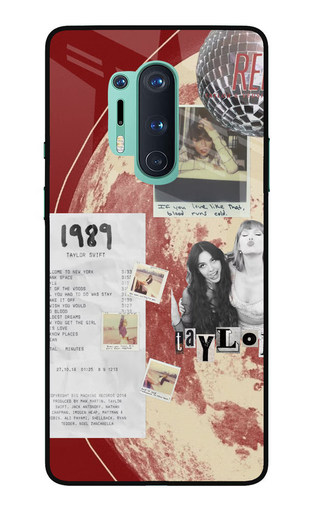 Taylor Swift Oneplus 8 Pro Glass Case